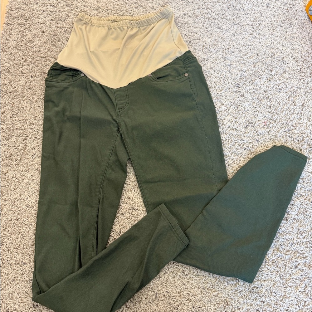 Oh! Mamma Green Maternity Pants